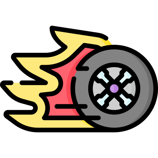 Tire automobile transportation vehicle icon