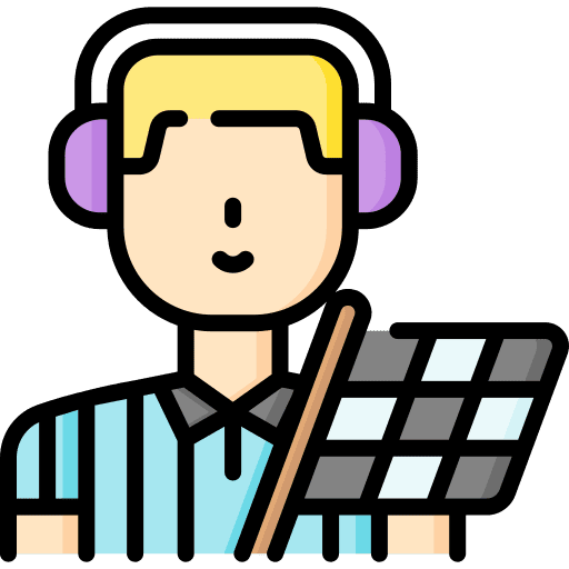 Flagman racing blonde flag icon Flagman racing blonde flag icon