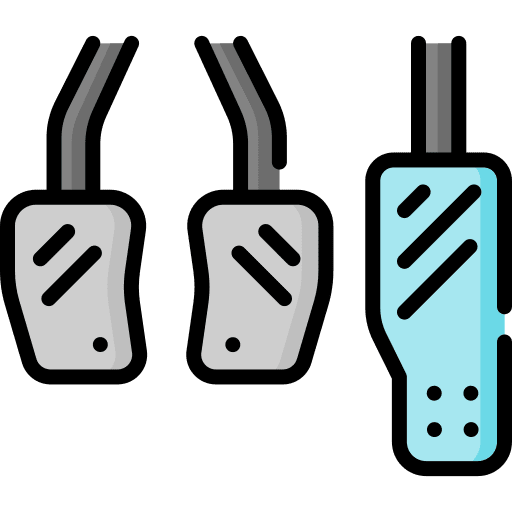 Pedal transportation car parts transport icon Pedal transportation car parts transport icon