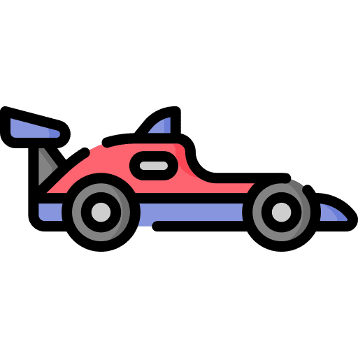 Racing car formula 1 transport transportation icon Racing car formula 1 transport transportation icon
