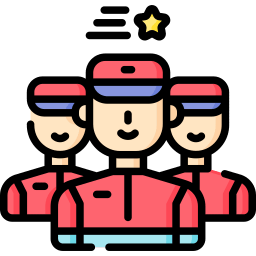 Team members pilot professions and jobs icon Team members pilot professions and jobs icon