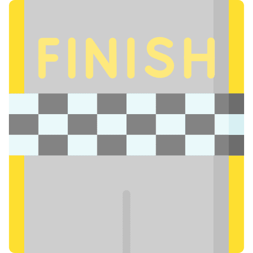 Finish line signaling motor sports racing icon Finish line signaling motor sports racing icon