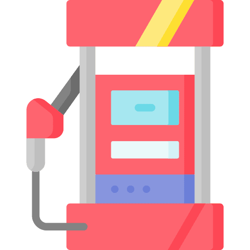 Fuel station petrol station power transportation icon
