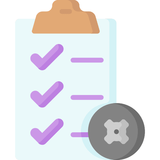 Maintenance check racing files and folders icon