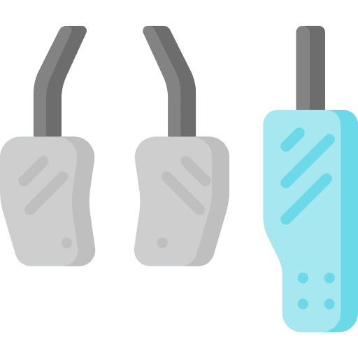 Pedal transport car pedals car parts icon Pedal transport car pedals car parts icon
