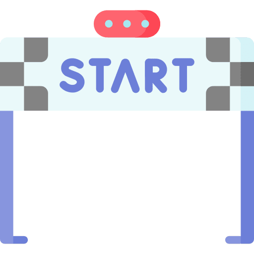 Start race motor sports signaling icon Start race motor sports signaling icon
