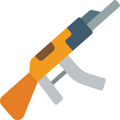 Gun security army gun icon