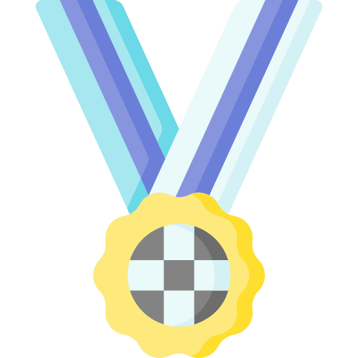 Medal award racing champion icon Medal award racing champion icon