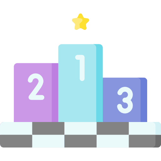 Podium sports and competition award trophy icon Podium sports and competition award trophy icon