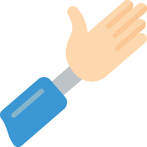 Arm fake amputee security icon