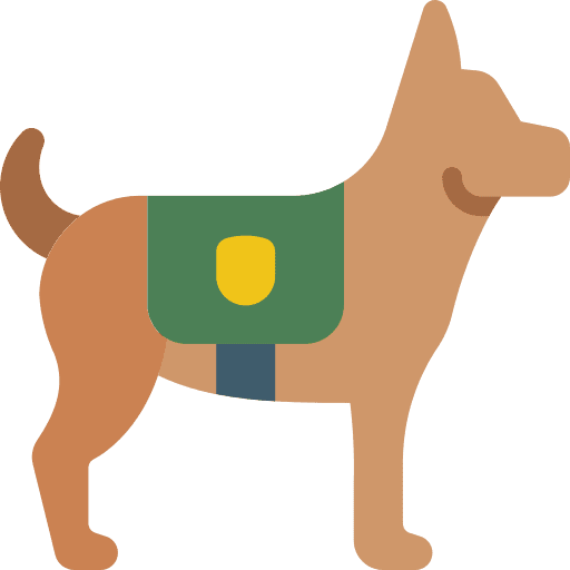 Dog dog security police icon