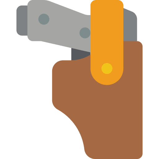 Gun belt firearm weapon icon