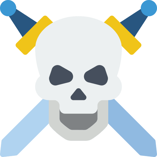 Skull battle skull fight icon