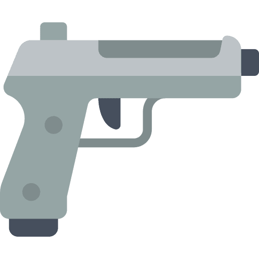 Pistol shot weapon fire icon