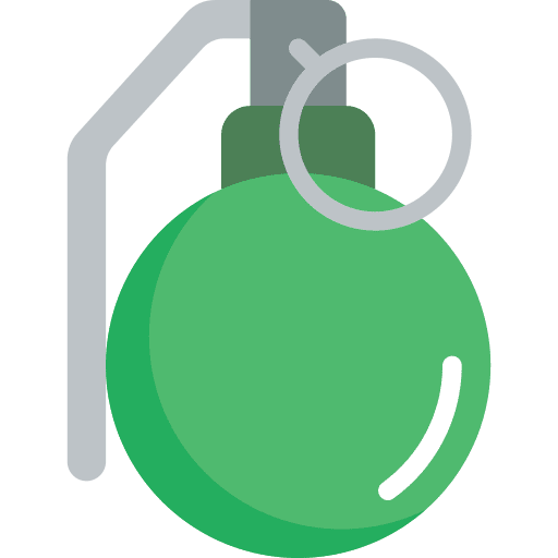Grenade security grenade bomb icon