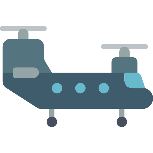 Helicopter flight vehicle transportation icon