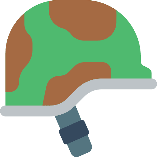 Helmet helmet camouflage gear icon