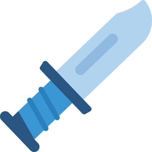 Knife knife weapon army icon