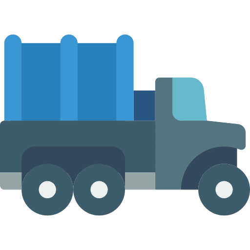 Truck war security transport icon