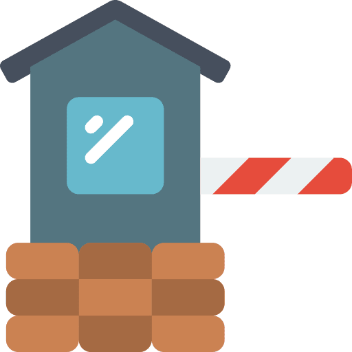 Barrier barrier security block icon