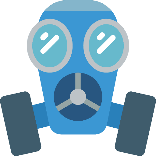 Mask protection war security icon