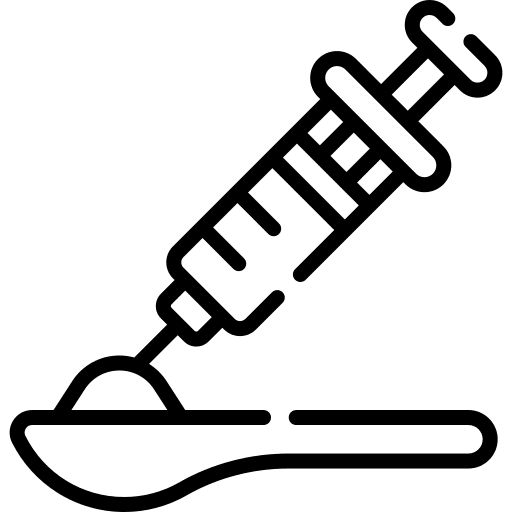 Heroin syringe miscellaneous drugs icon