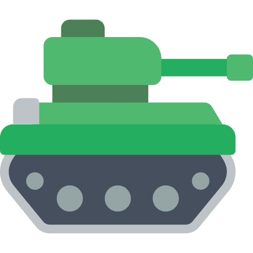 Tank fight vehicle tank icon
