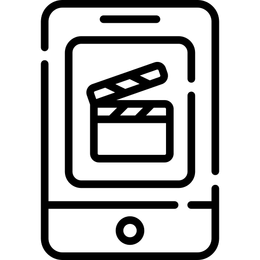Movie electronics mobile phone streaming icon Movie electronics mobile phone streaming icon