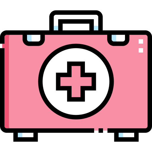 First aid kit health care security hospital icon