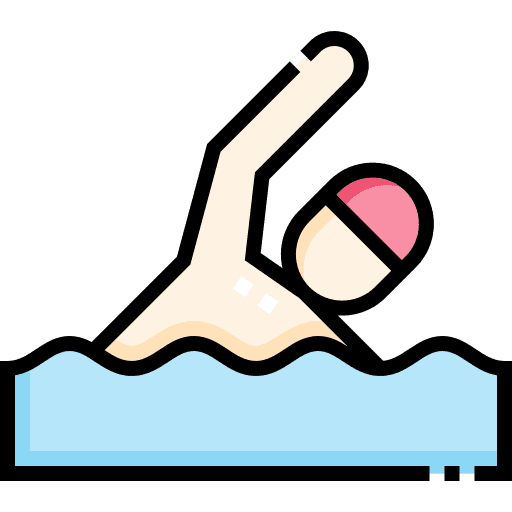 Swimmer sea sports and competition swimmer icon
