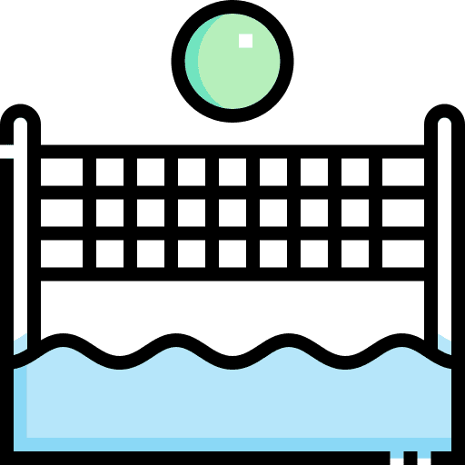 Volleyball net multisports beach volley net icon