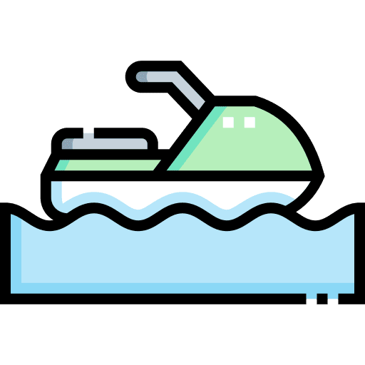 Jet ski water scooter vehicle transport icon Jet ski water scooter vehicle transport icon