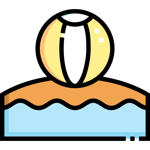 Beach ball childhood play fun icon Beach ball childhood play fun icon