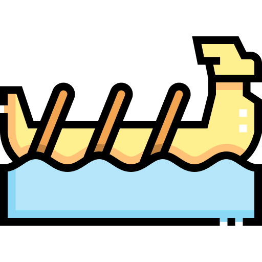 Boat race transport transportation dragon boat icon Boat race transport transportation dragon boat icon