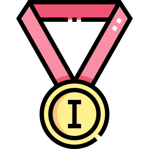Medal winner champion sports and competition icon Medal winner champion sports and competition icon