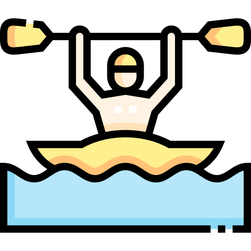 Canoeing canoeing sports stick man icon Canoeing canoeing sports stick man icon