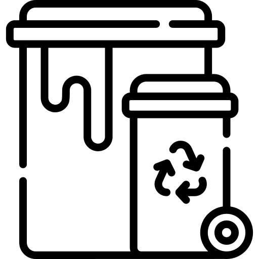 Trash can waste garbage container icon
