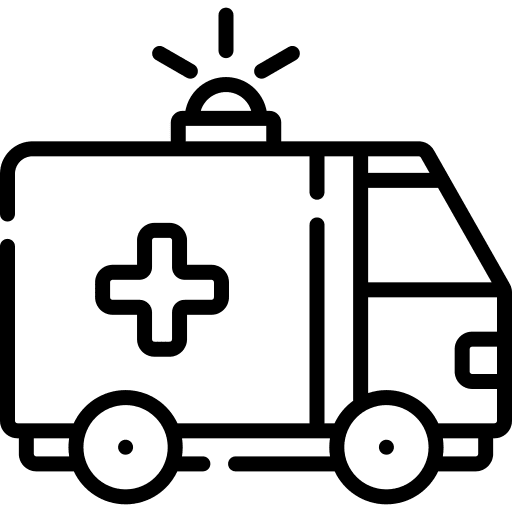 Ambulance healthcare and medical medical vehicle icon