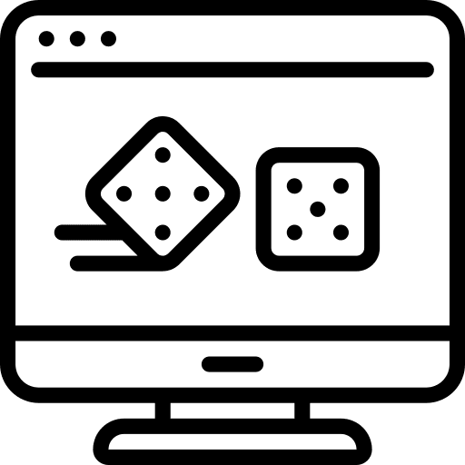 Desktop computer percentage game games icon