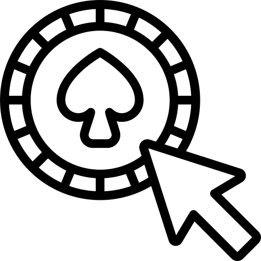 Poker chip entertainment online chip icon
