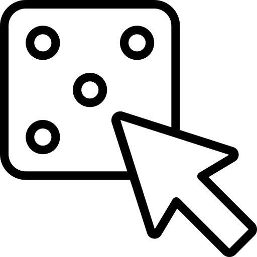 Dice games dice entertainment icon