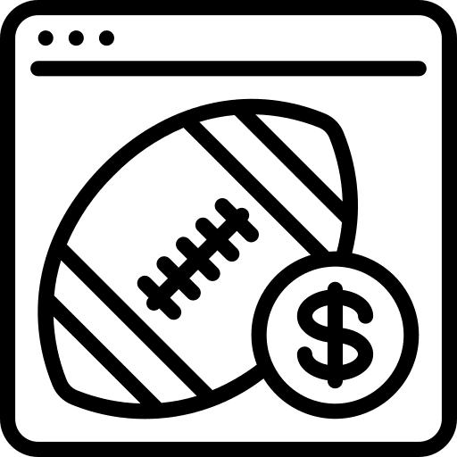 Rugby sports american football bet icon