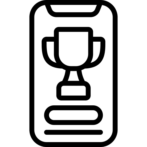 Smartphone prize award application icon