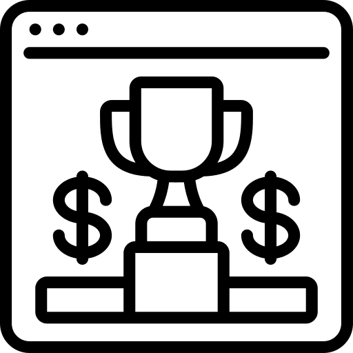 Winner sports and competition position browser icon