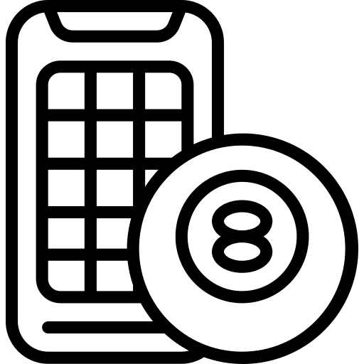 Bingo 8 ball smartphone gambling icon