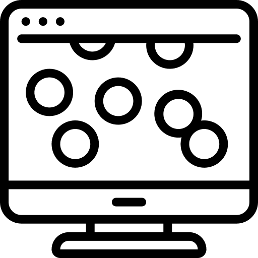 Desktop computer winner pay gambling icon