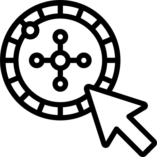 Roulette wheel bet gaming fortune wheel icon