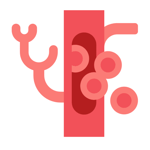 Blood cells artery blood vessel hematologist icon