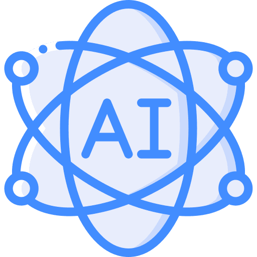 Artificial intelligence electronics artificial intelligence automaton icon