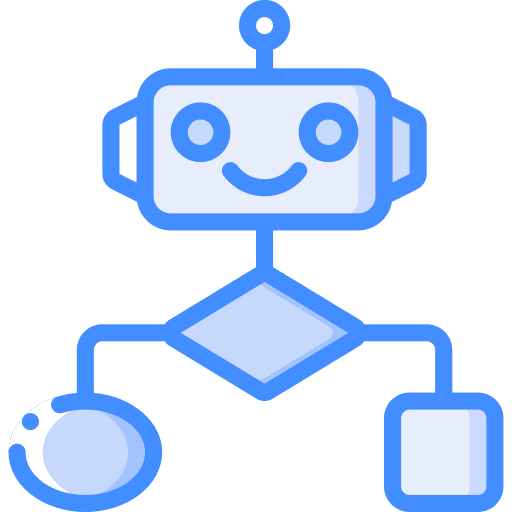 Flow diagram futuristic electronics mechanism icon Flow diagram futuristic electronics mechanism icon